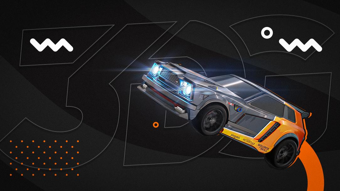 Discovery splash banner for 3D-Gaming Rocket League Discord server