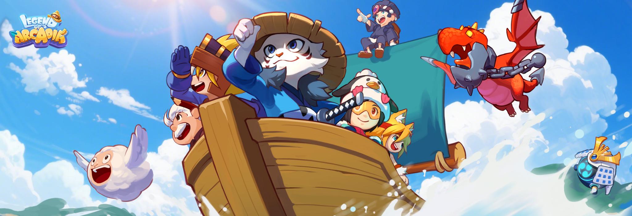 Discovery splash banner for Legend of Arcadia Discord server