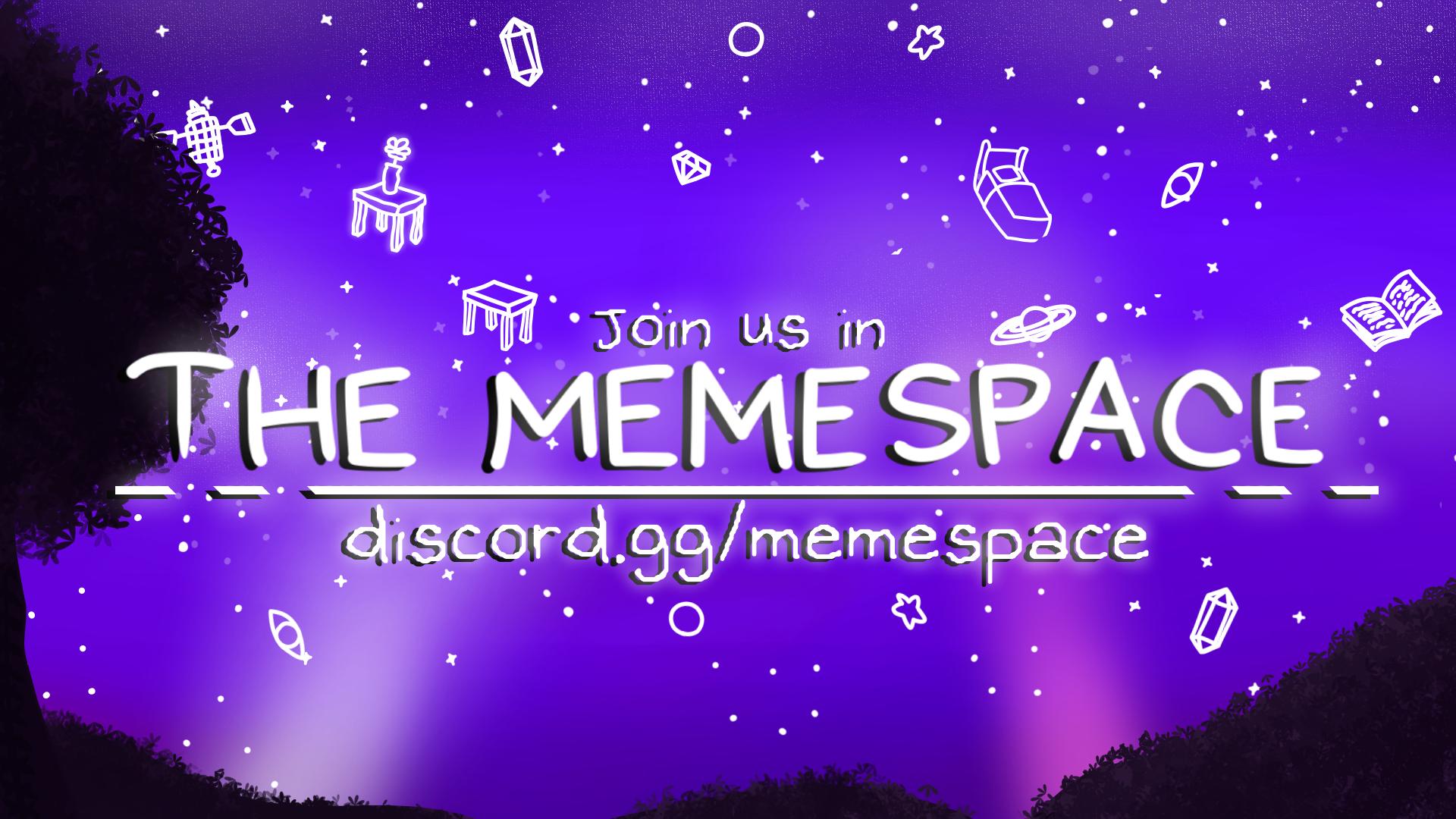 Discovery splash banner for The Memespace Discord server