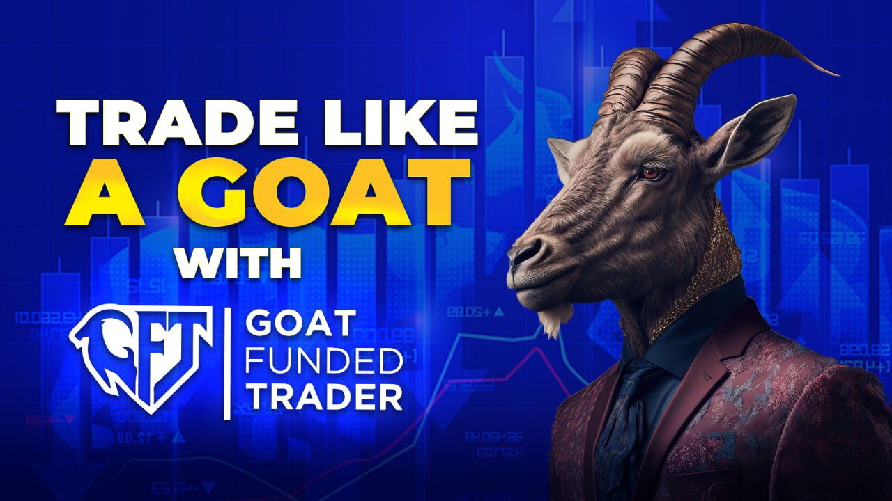 Discovery splash banner for Goat Funded Trader Discord server