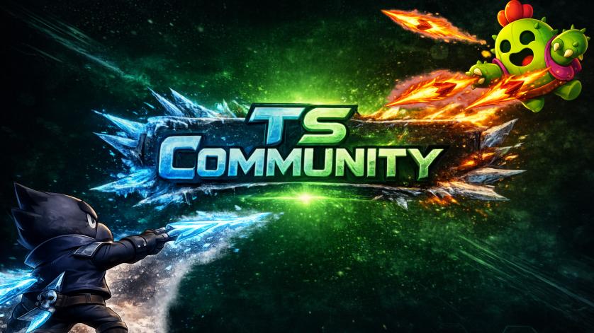 Discovery splash banner for TS Community Brawl Discord server