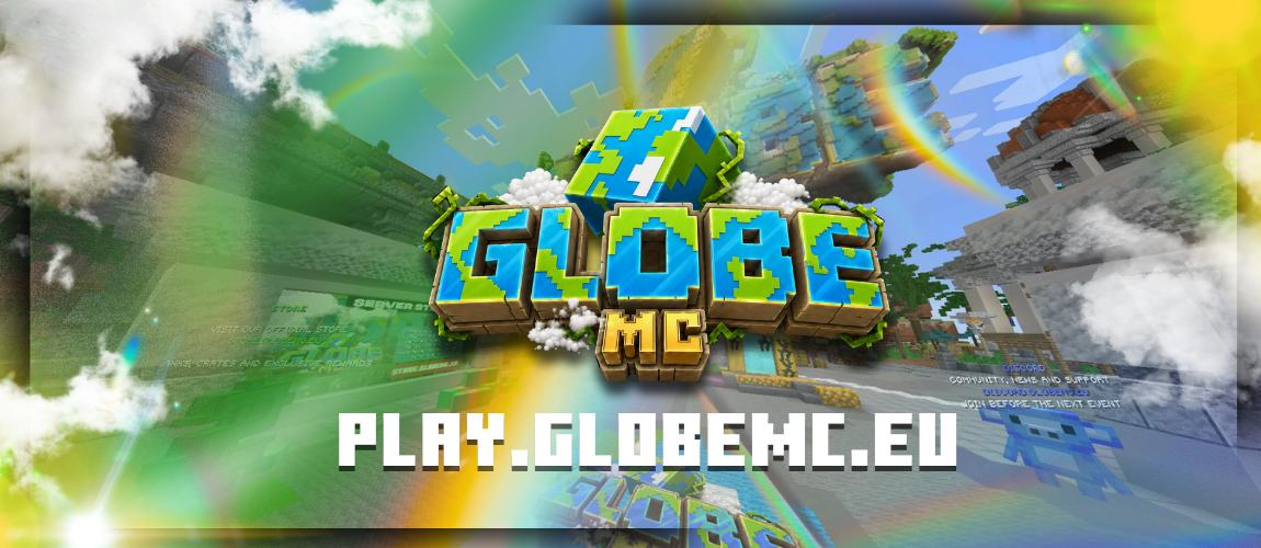 Discovery splash banner for GlobeMC Discord server