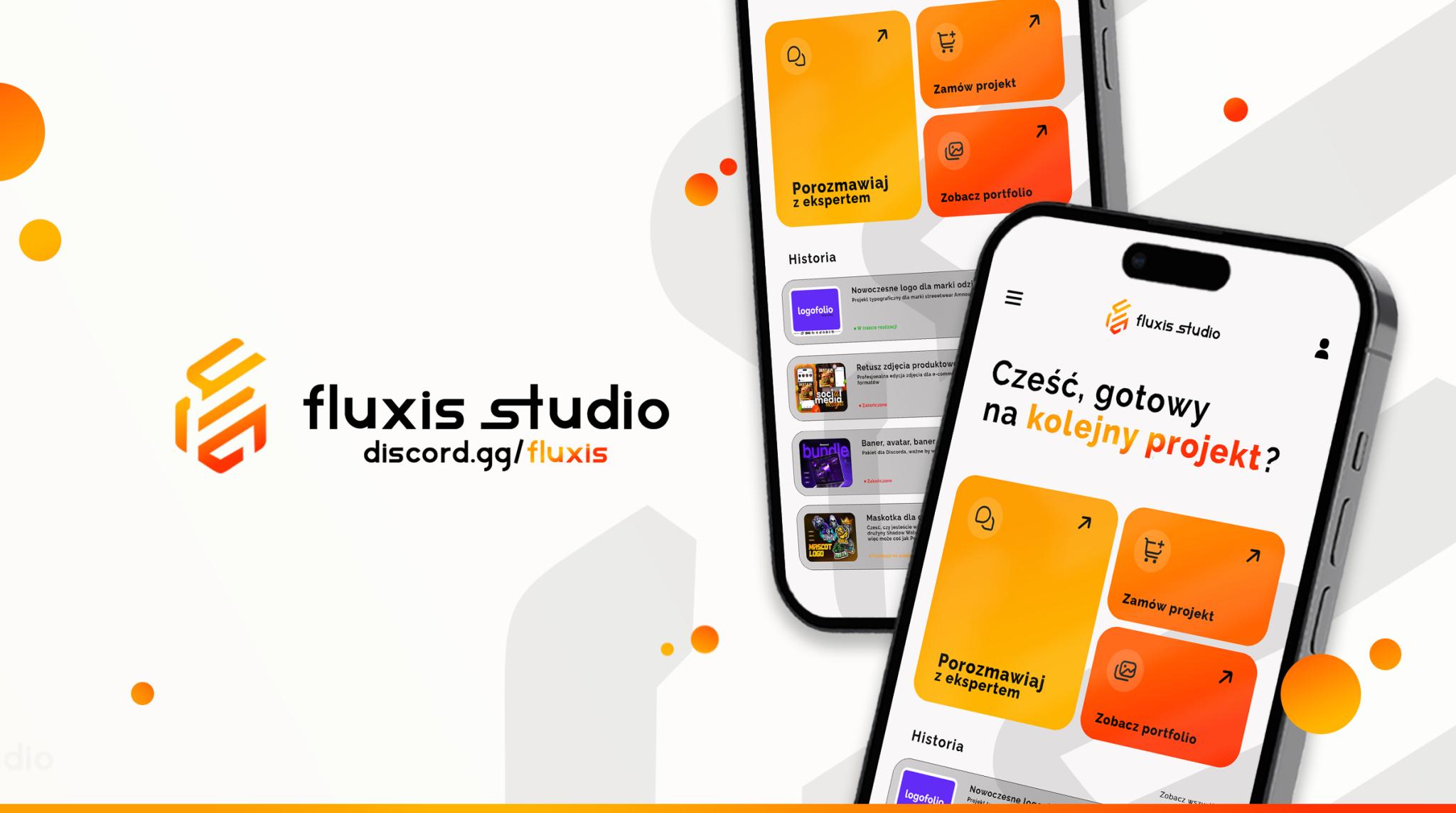 Discovery splash banner for Fluxis Studio™ ✦ Studio graficzne Discord server