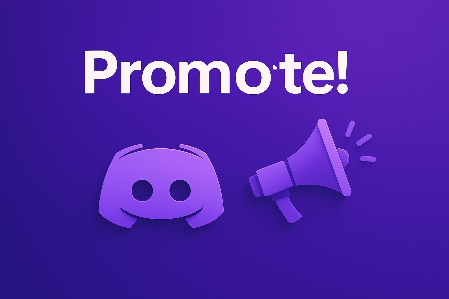 Discovery splash banner for Self Promote! | Advertise • Advertising • Social Media • x Twitter • YouTube • Self Promotion Discord server