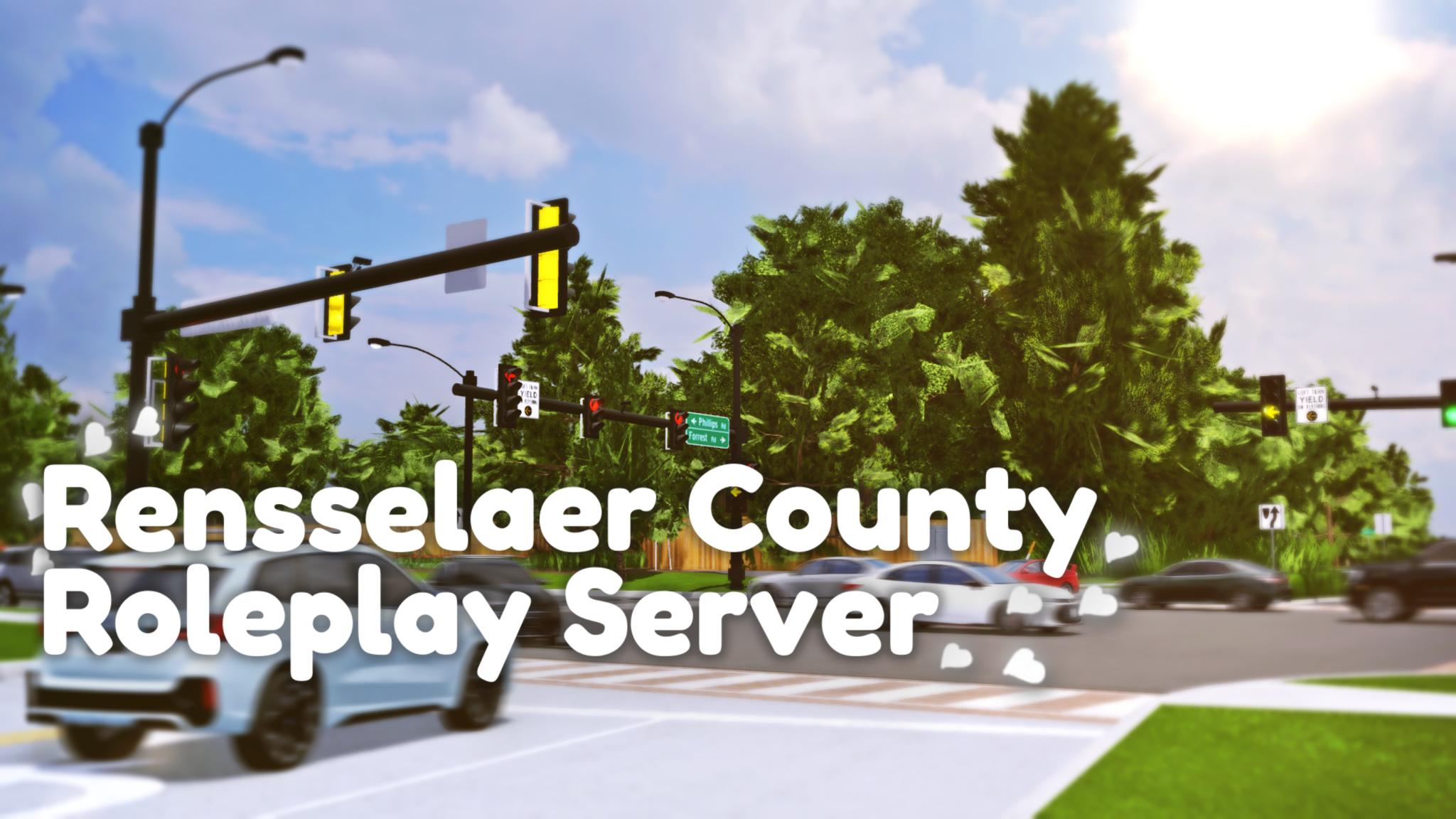 Discovery splash banner for ๐ Rensselaer County Roleplay Server โข Discord server
