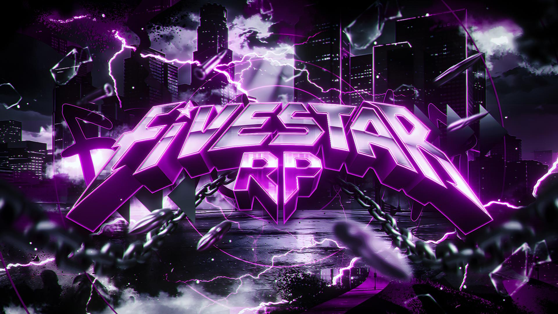 Discovery splash banner for FiveStar RP | OUT NOW! Discord server