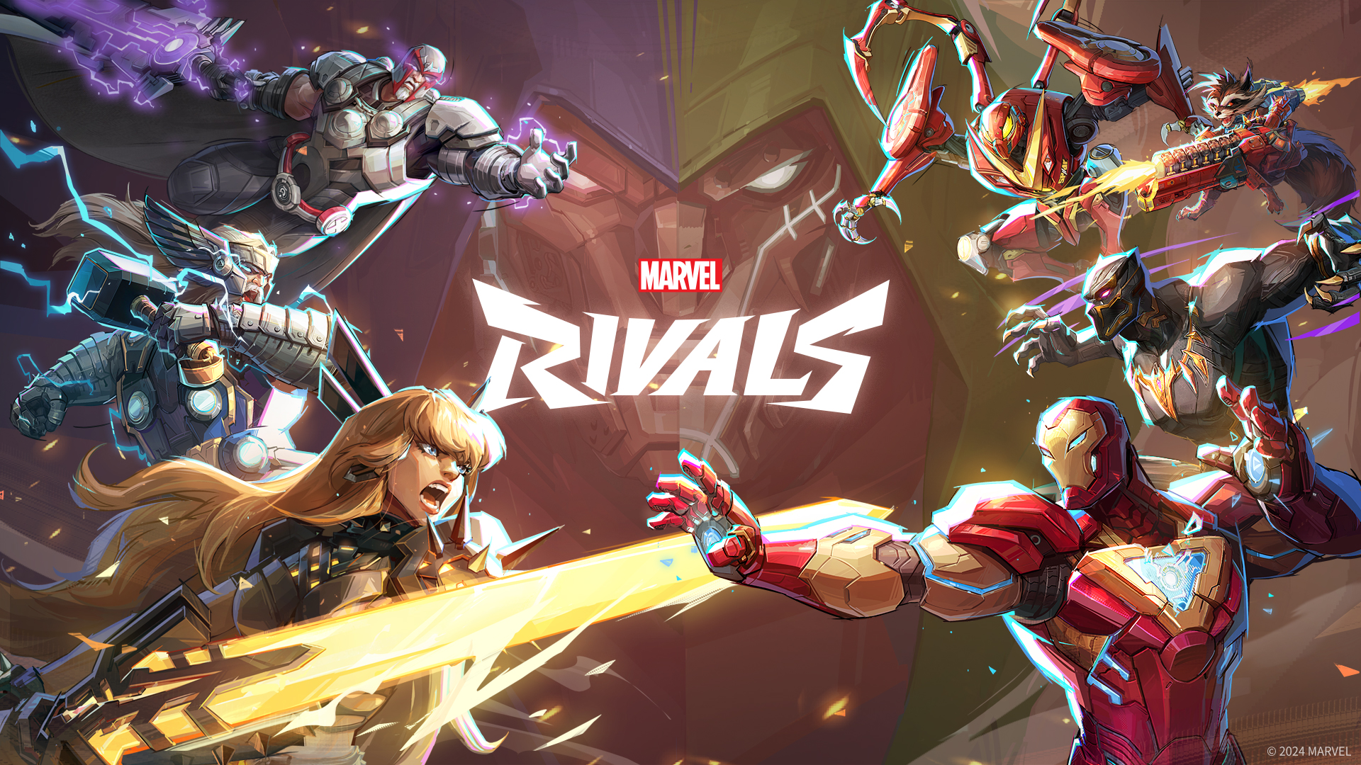 Discovery splash banner for Marvel Rivals - Deutsch Discord server