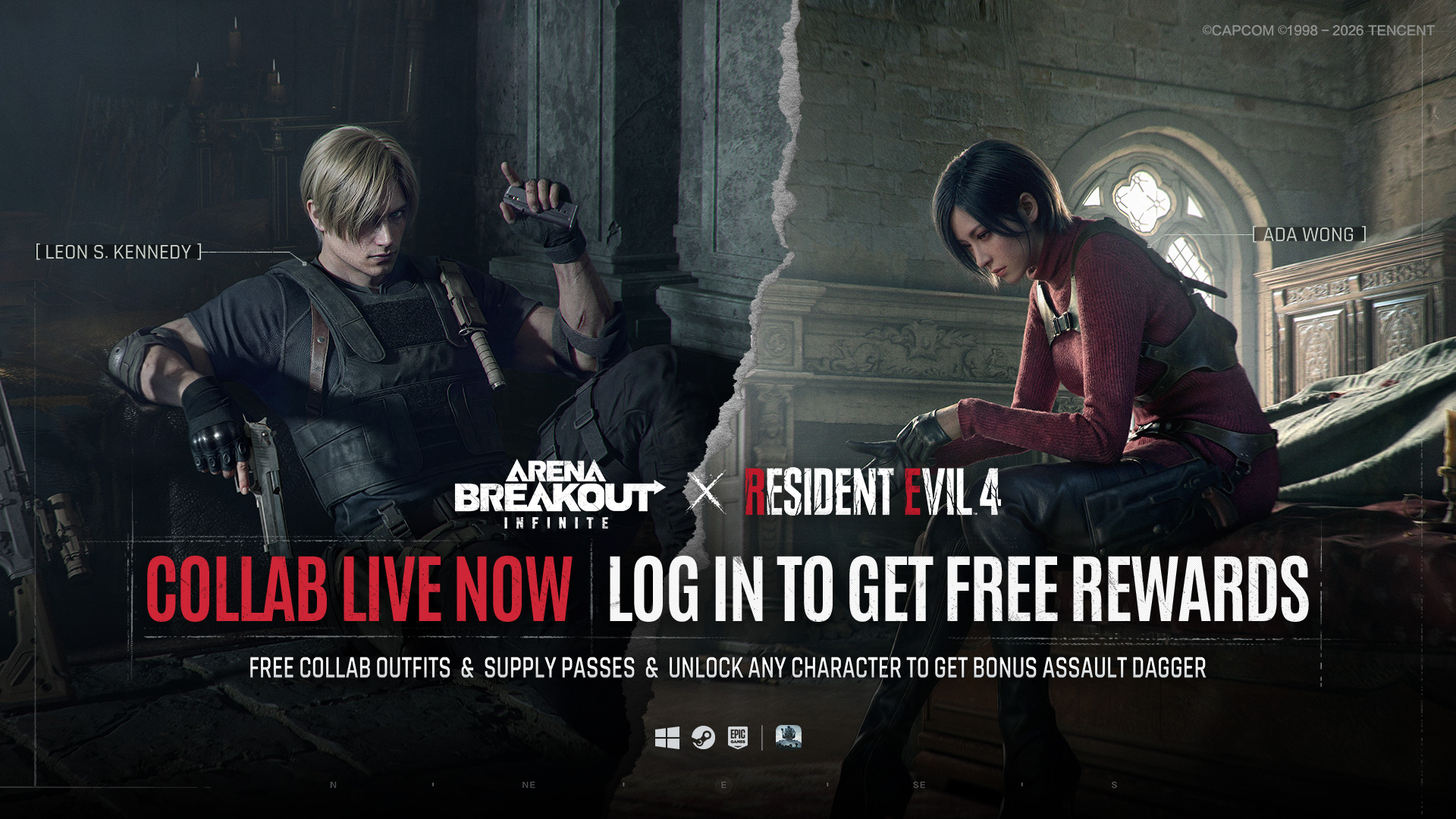 Discovery splash banner for Arena Breakout Infinite Discord server