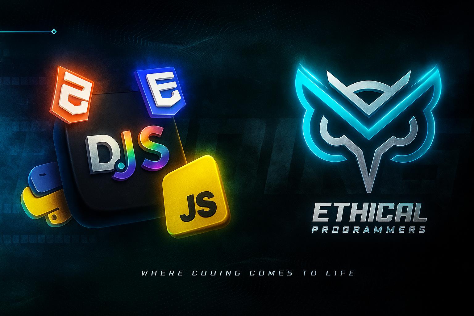 Discovery splash banner for Ethical Programmer's Discord server