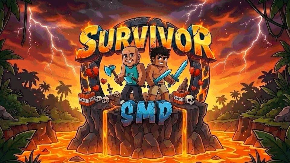 Discovery splash banner for SurvivorSMP Network Discord server