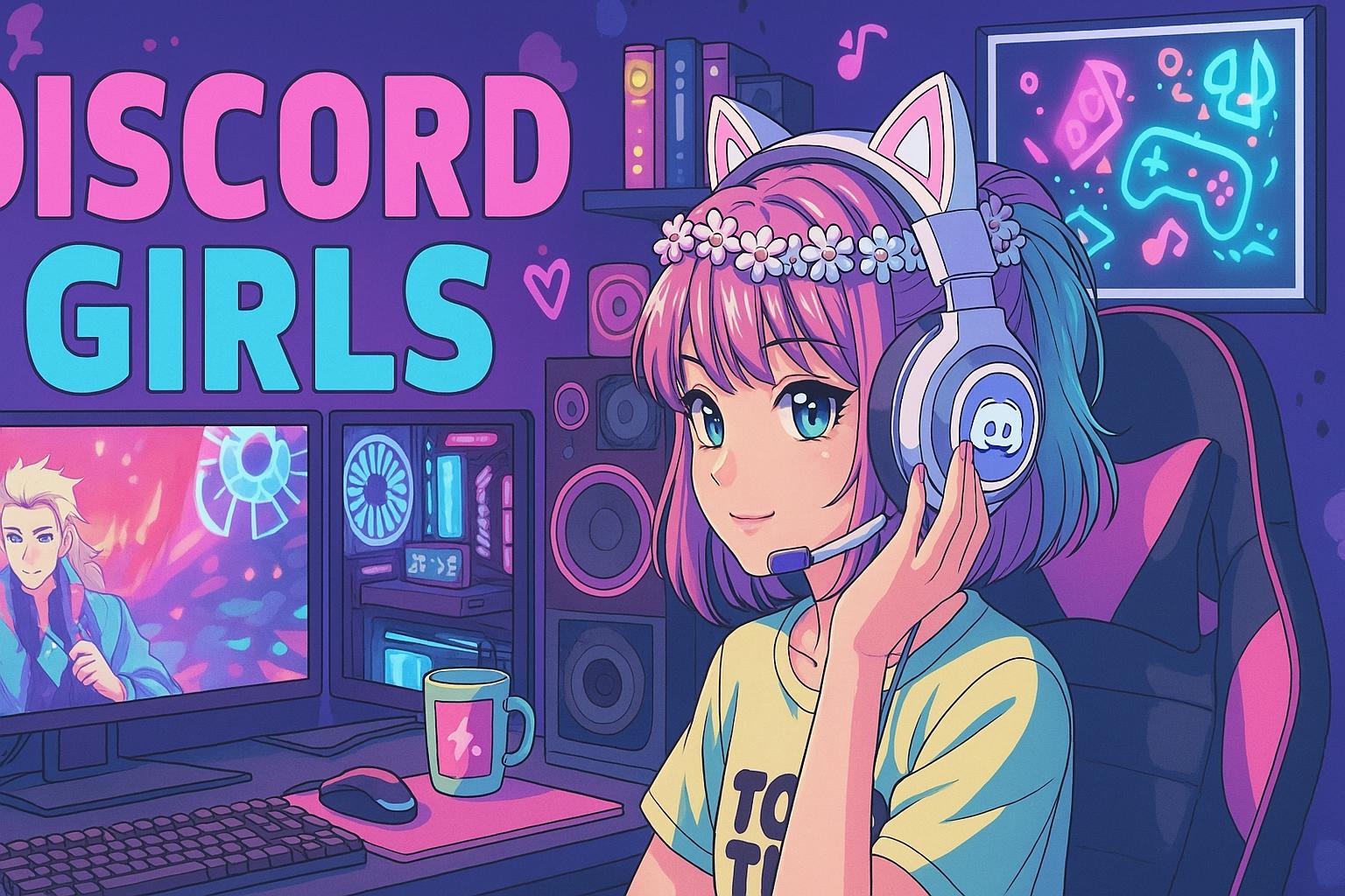 Discovery splash banner for مجتمع اللاعبات Discord server