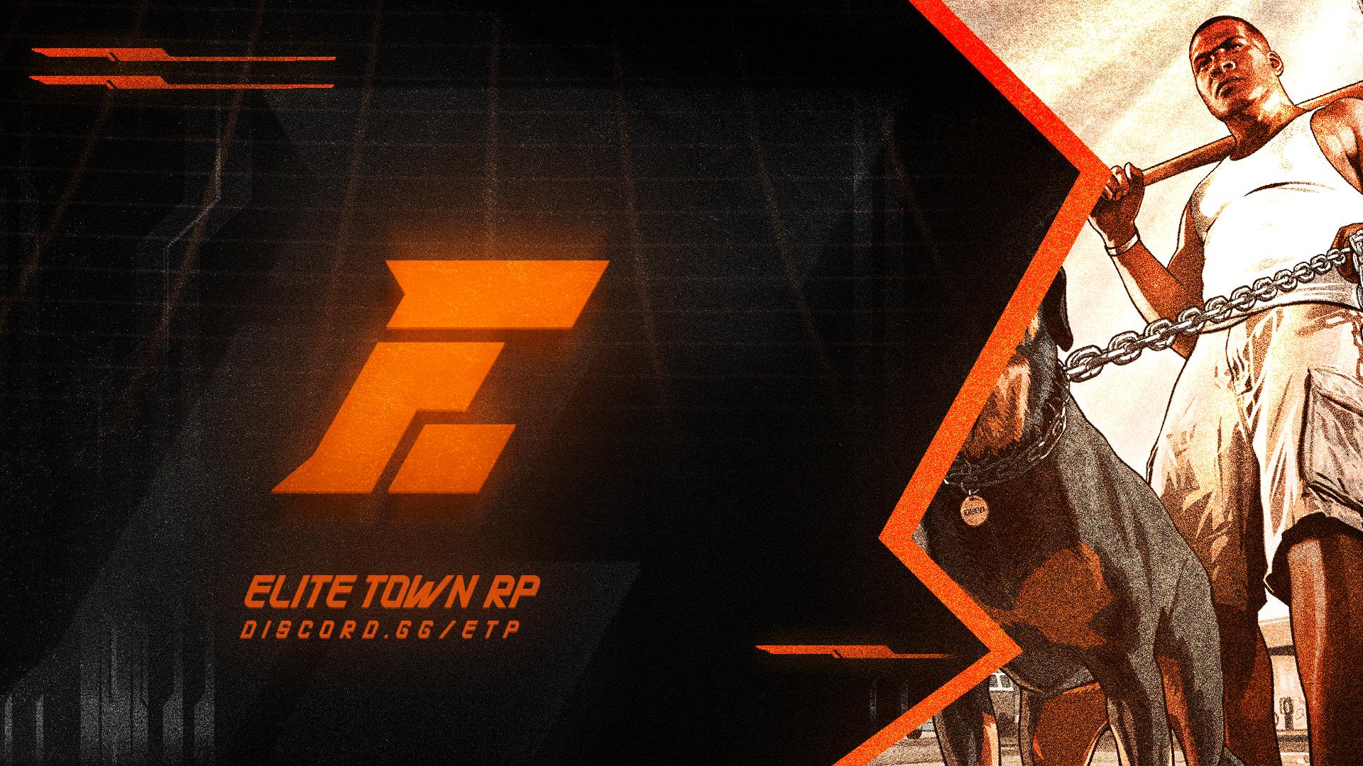 Discovery splash banner for Elite Town RP ™ . Discord server