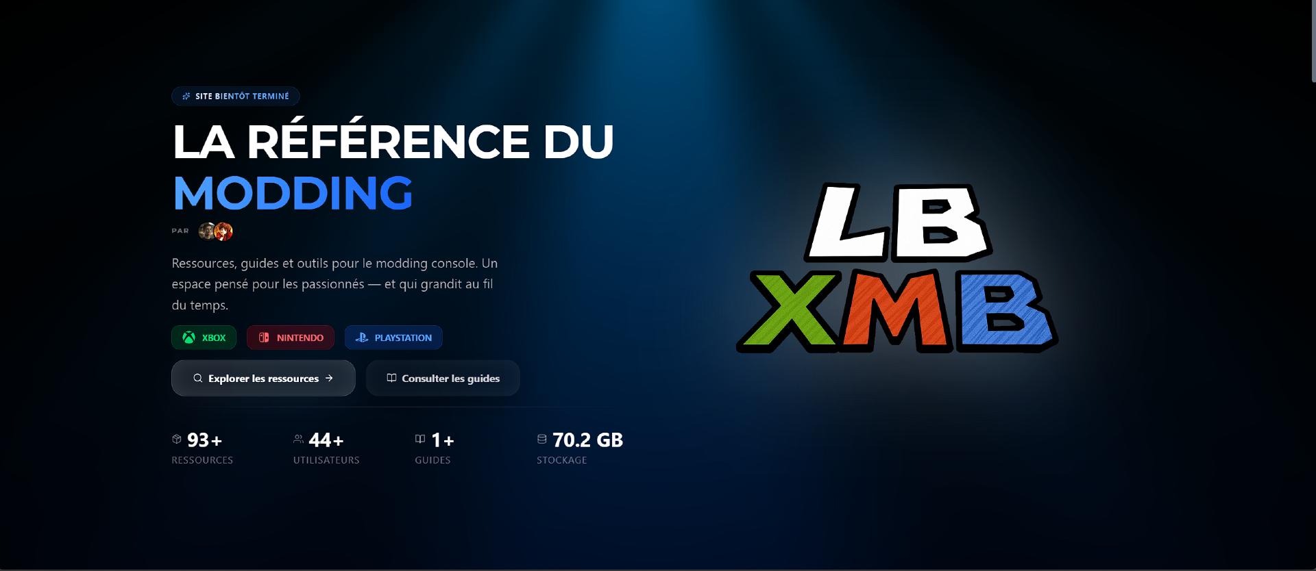 Discovery splash banner for LB'XMB.FR Discord server