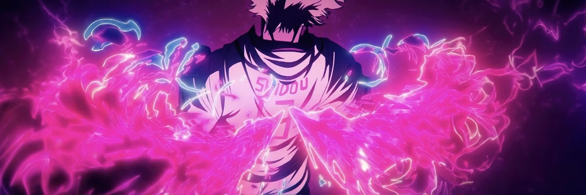 Discovery splash banner for Blue Lock Discord server