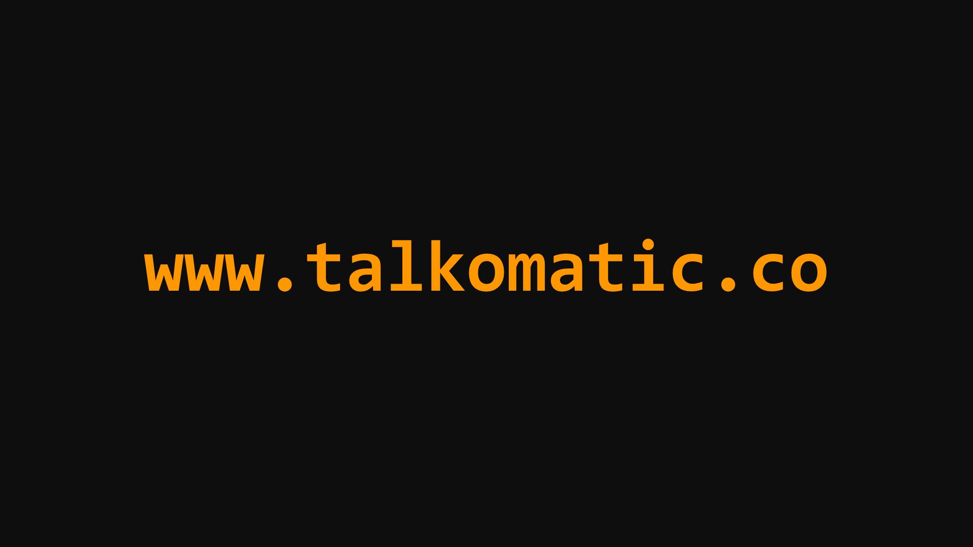 Discovery splash banner for Talkomatic Discord server