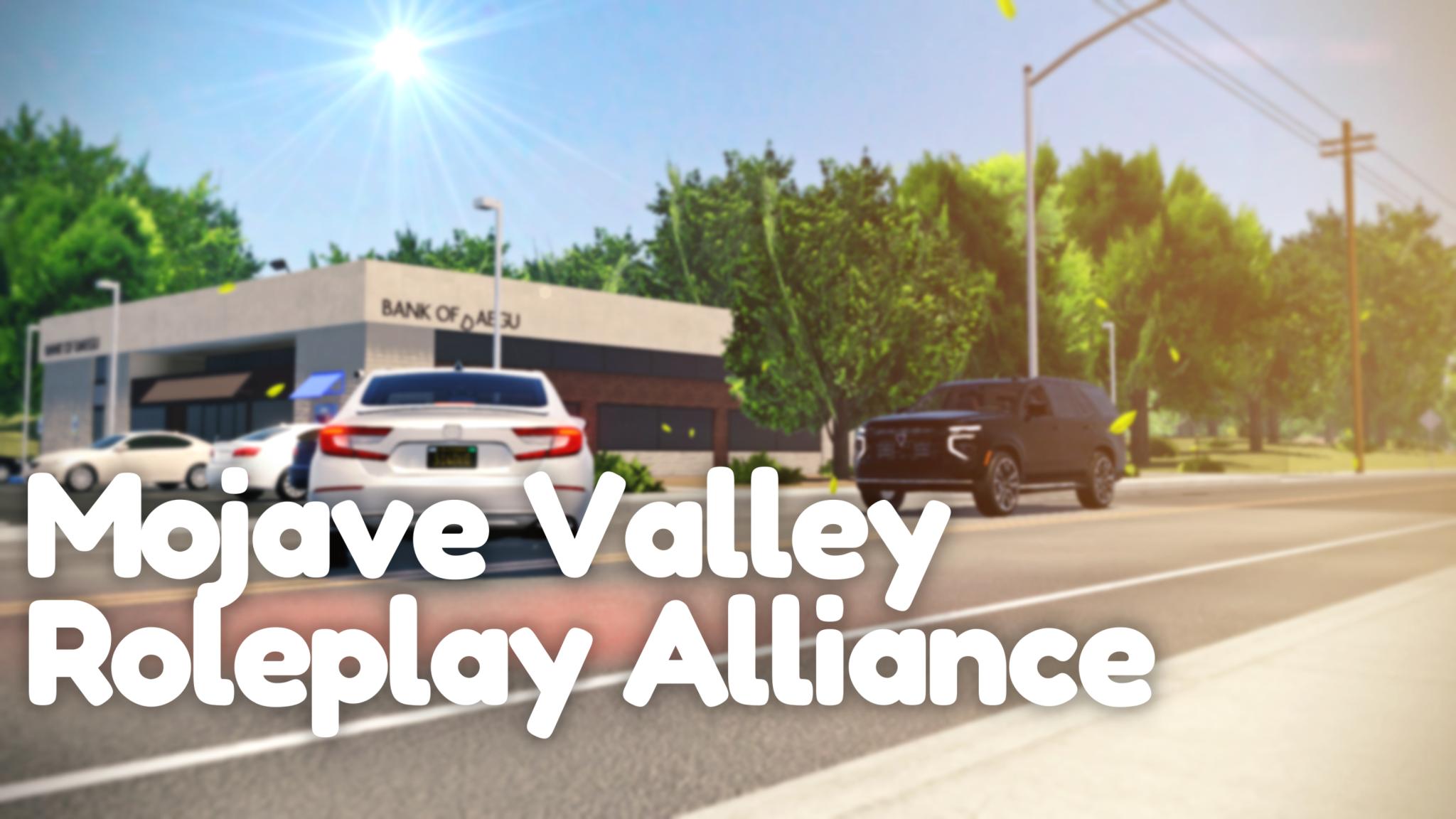 Discovery splash banner for Mojave Valley Roleplay Alliance Discord server