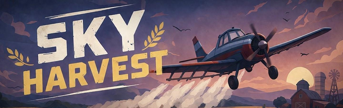 Discovery splash banner for SkyHarvest Discord server