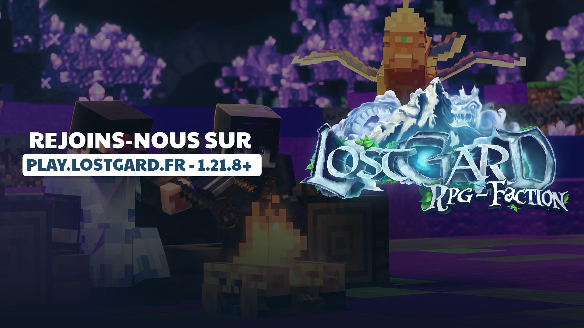 Discovery splash banner for Lostgard・RPG/Faction Discord server