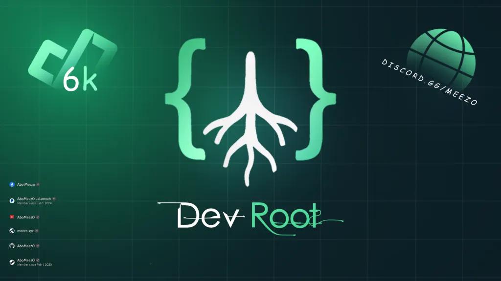 Discovery splash banner for DevRoot Studio © Discord server