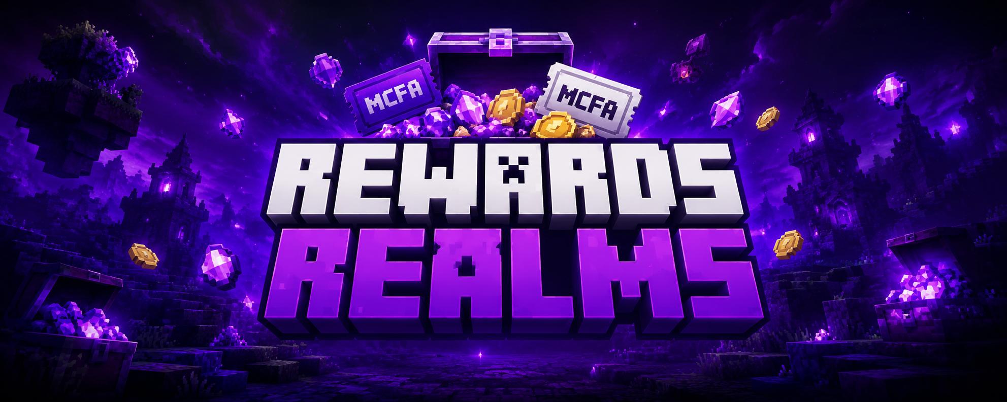 Discovery splash banner for Rewards Realms Discord server