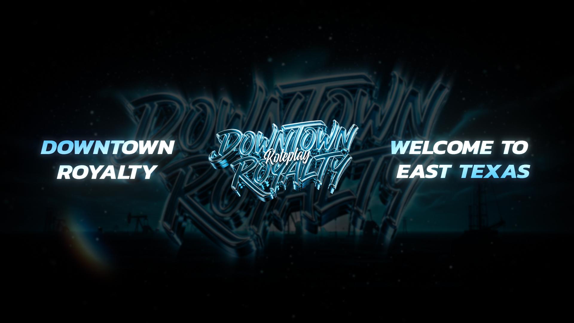 Discovery splash banner for DownTown Royalty Roleplay™ Discord server