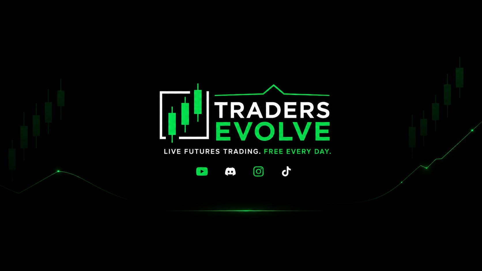 Discovery splash banner for Traders Evolve Discord server