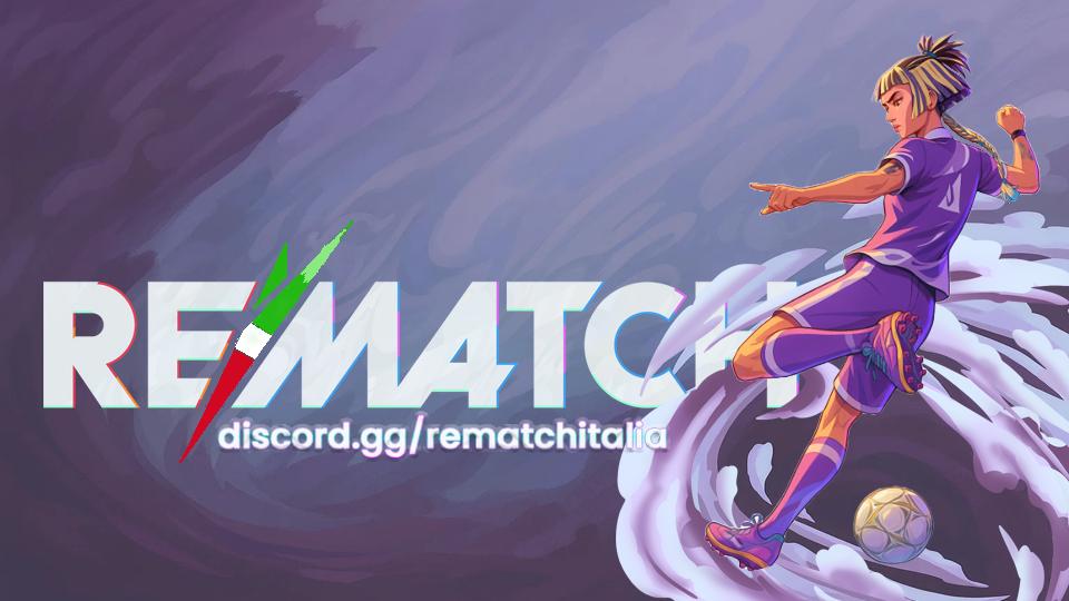 Discovery splash banner for Rematch Italia Discord server