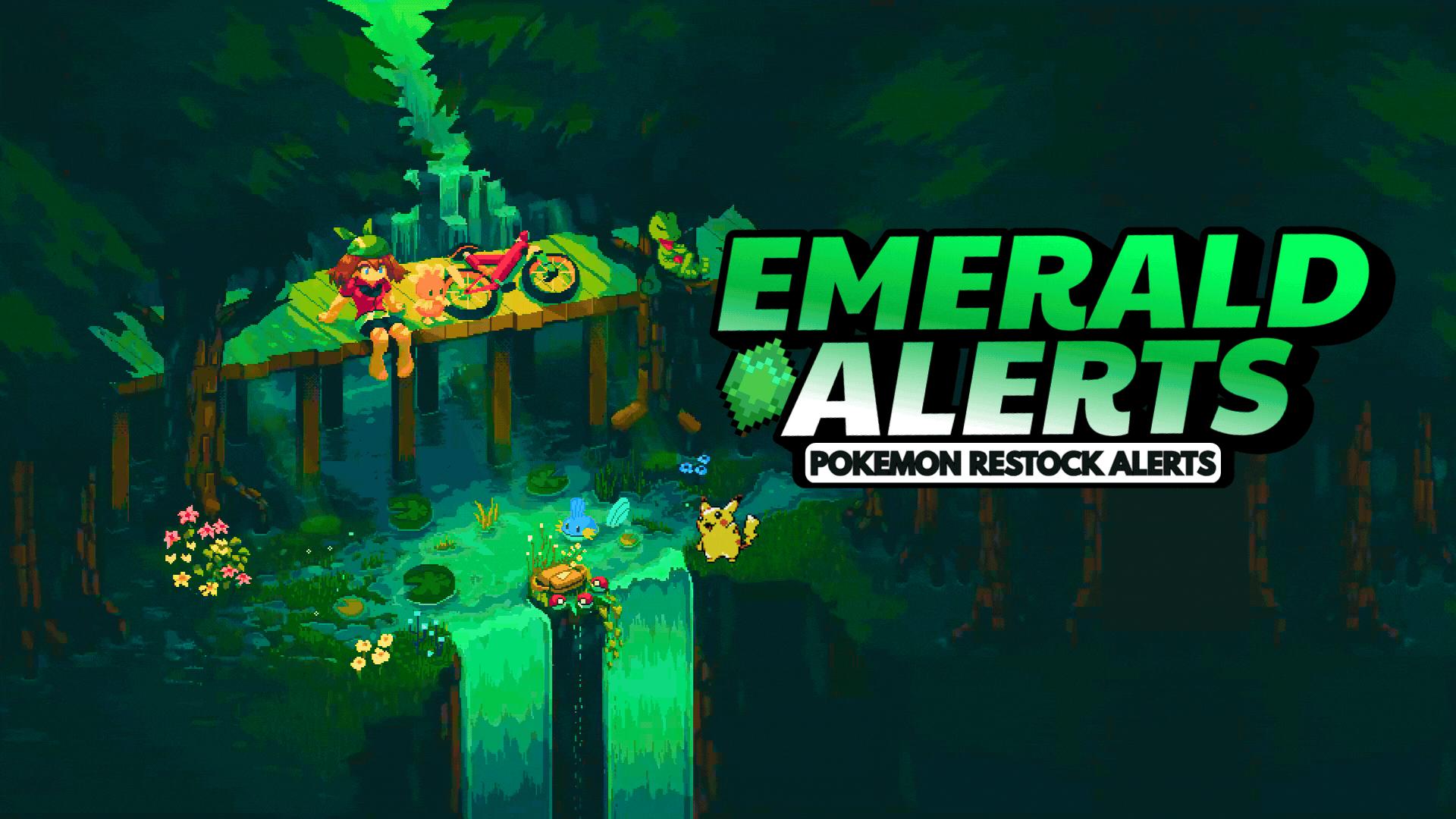Discovery splash banner for Pokemon Restocks & Alerts - RestockR Discord server