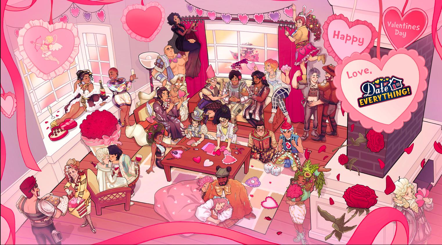 Discovery splash banner for Date Everything! Official Server Discord server