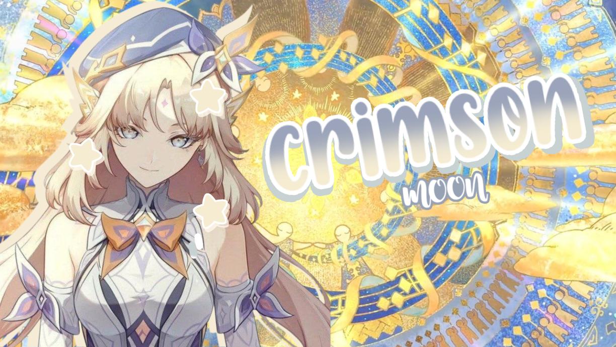 Discovery splash banner for ೀ゛ Crimson Moon ◞ anime◞ gaming◞ chill Discord server