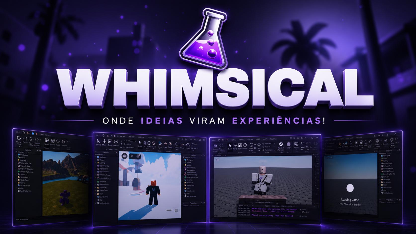 Discovery splash banner for Whimsical Studio - Roblox Studio #7K Discord server