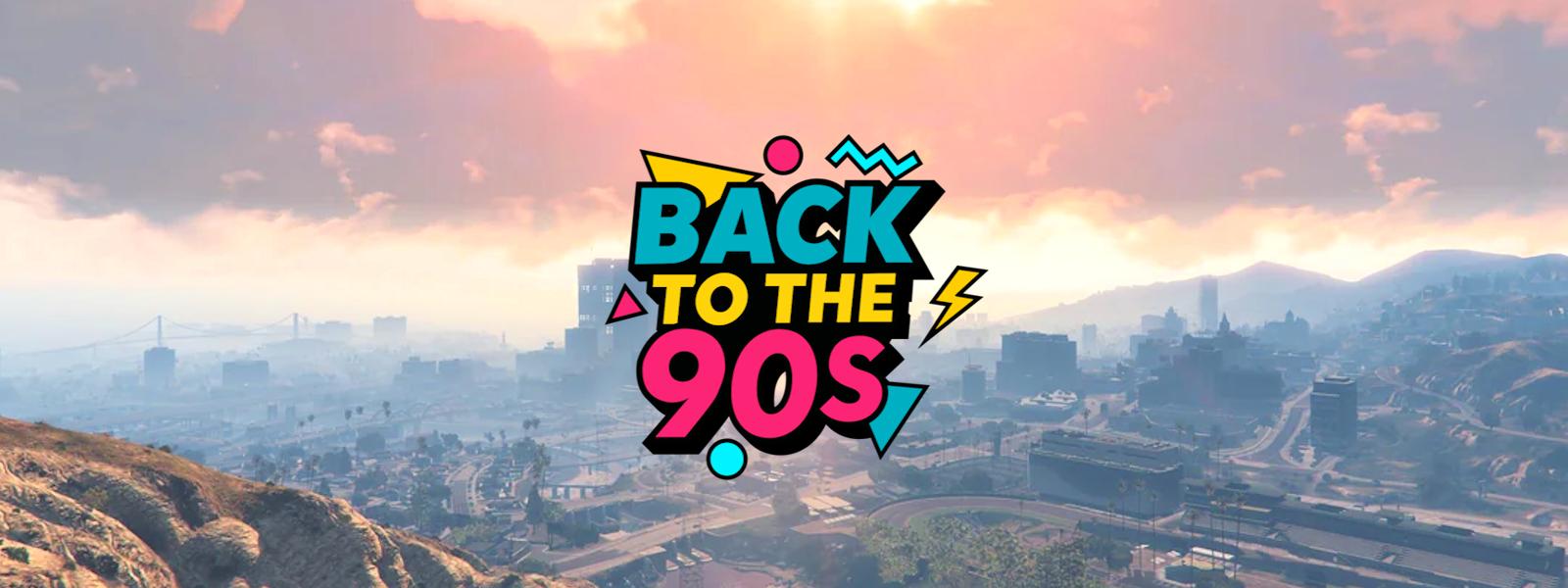 Discovery splash banner for Back To The 90s Discord server