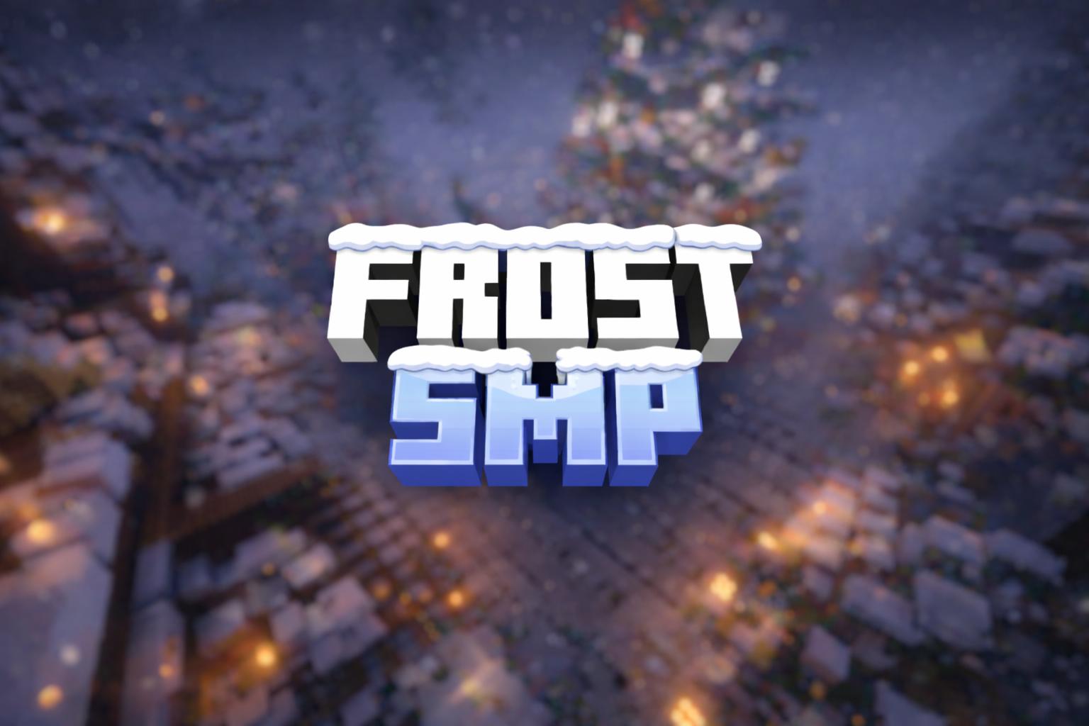 Discovery splash banner for FrostSMP | Season 5 Discord server