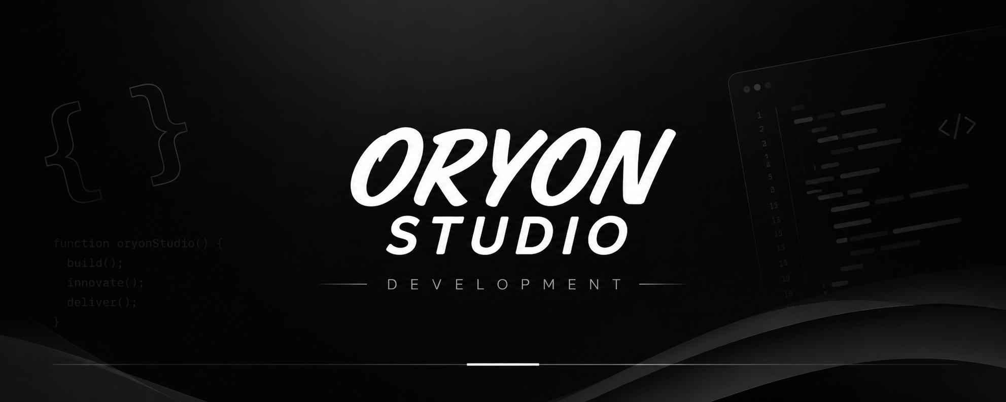 Discovery splash banner for Oryon Studio Discord server