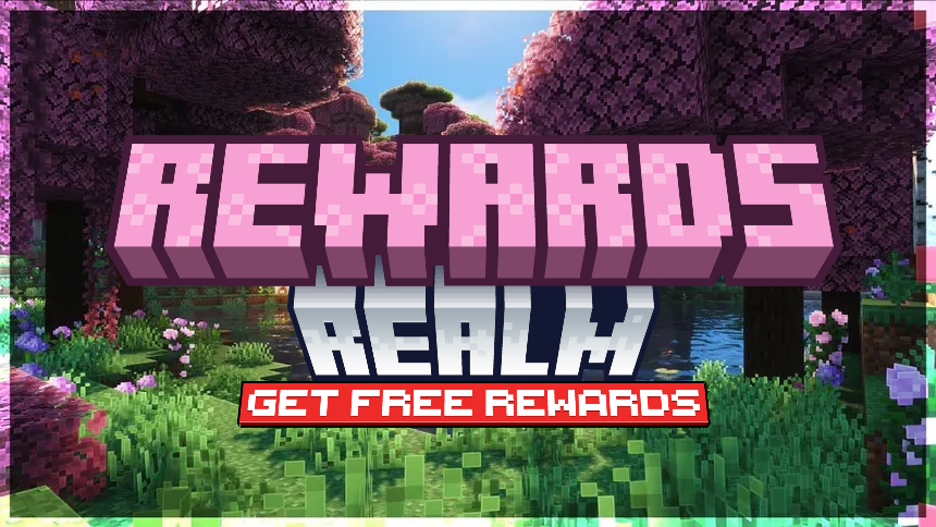Discovery splash banner for RewardsRealm | MCCommunity Discord server