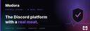 Discovery splash banner for Modora | Making Discord great again Discord server