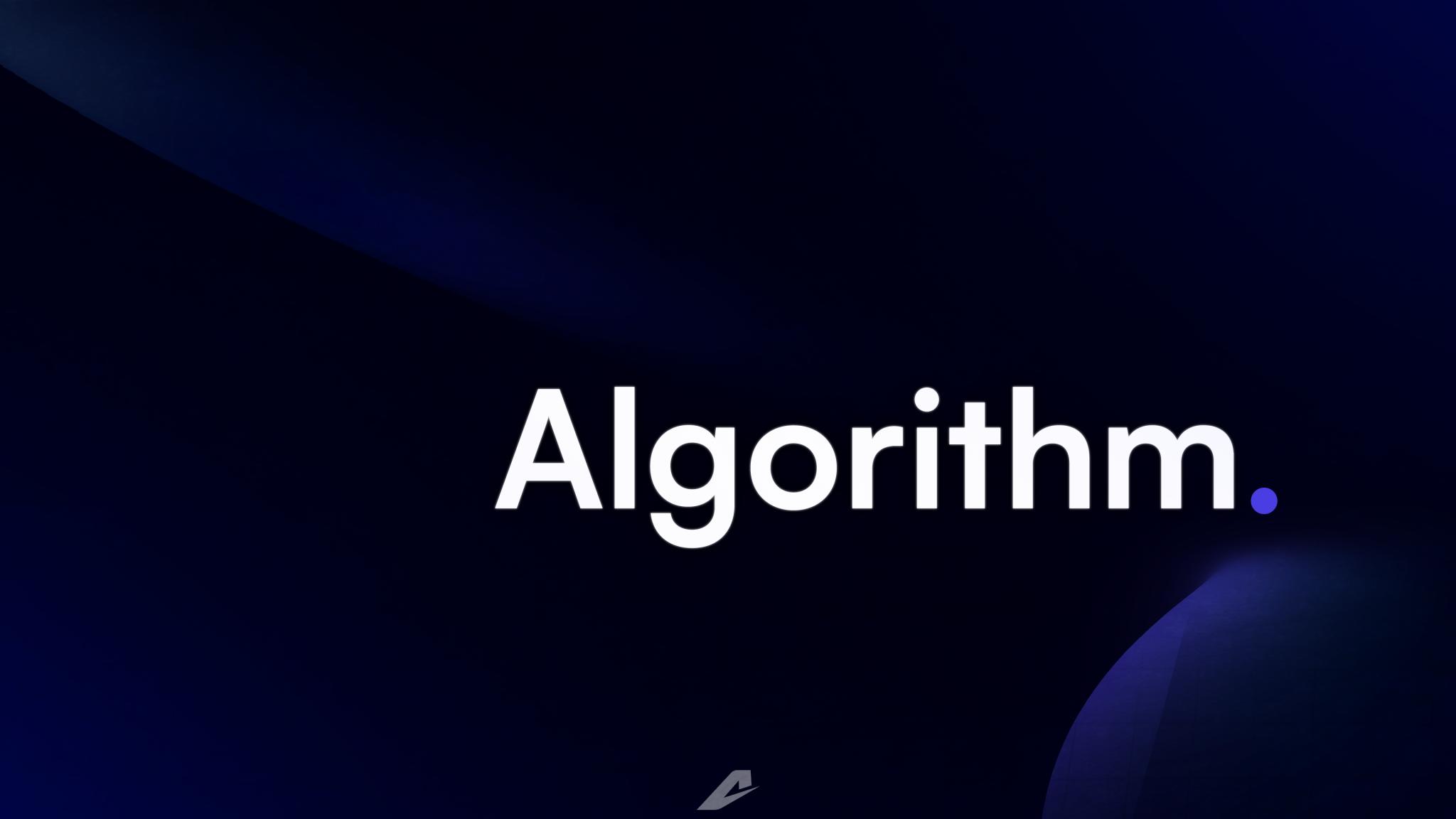 Discovery splash banner for Algorithm Discord server