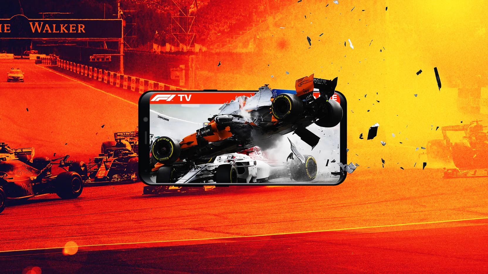 Discovery splash banner for F1 TV Discord server