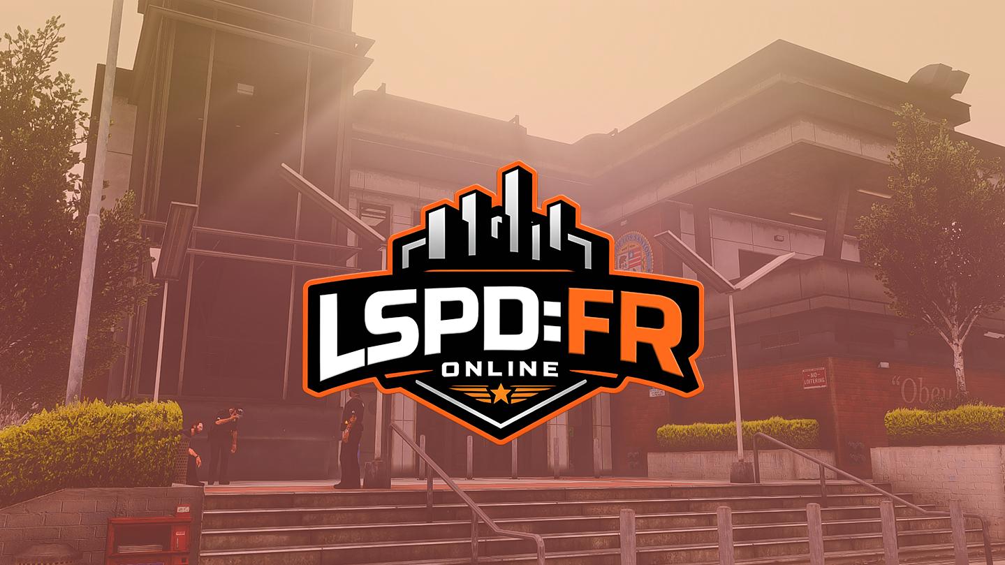 Discovery splash banner for LSPD:FR Online Discord server
