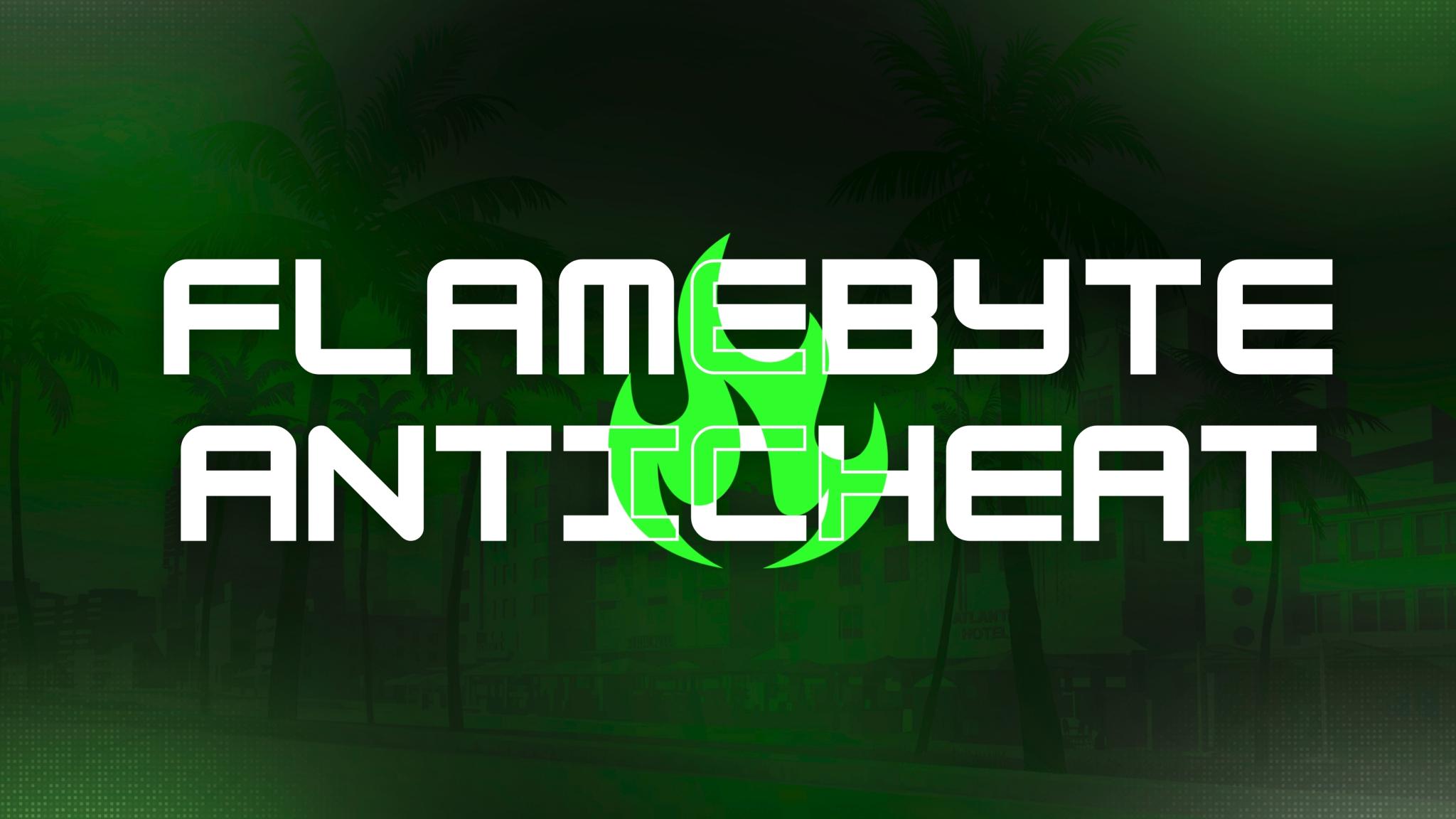 Discovery splash banner for FlameByte AntiCheat - Protect The Future Discord server