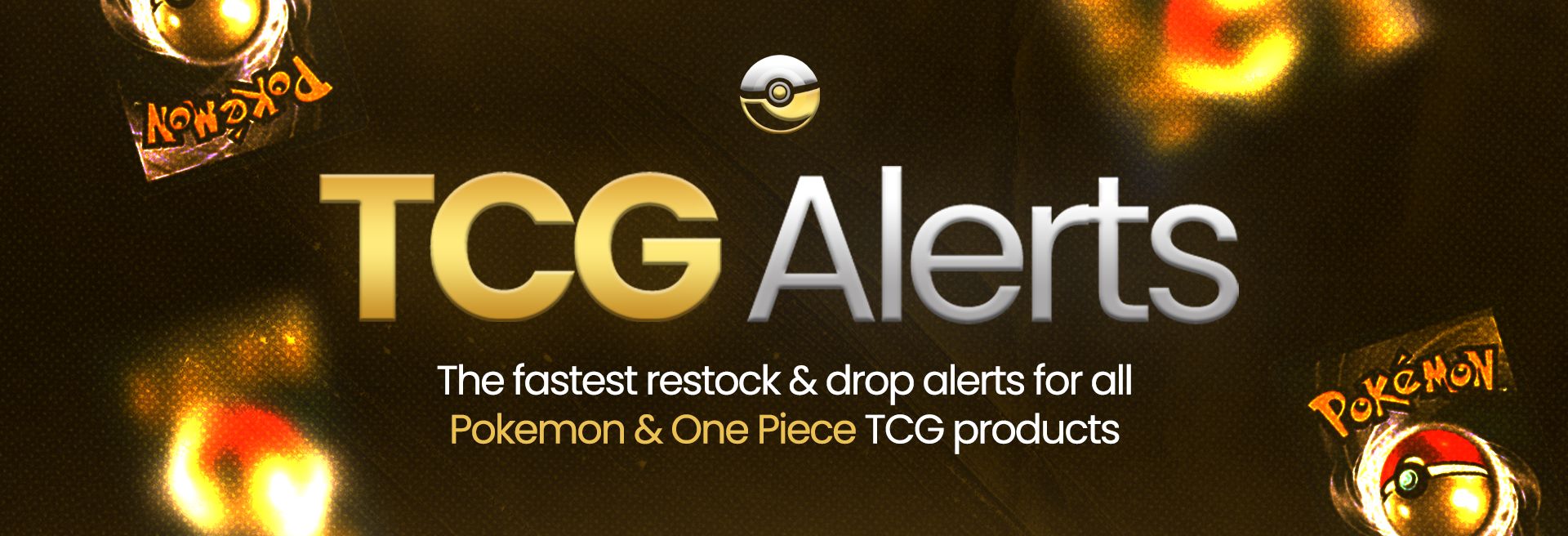 Discovery splash banner for TCG Alerts Discord server