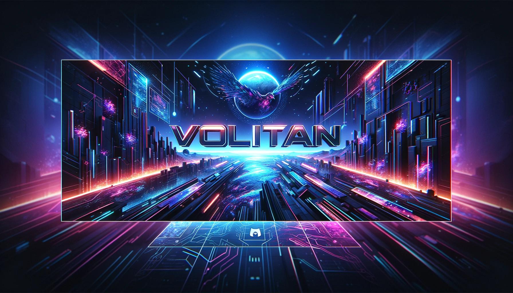 Discovery splash banner for Volitan Community Discord server