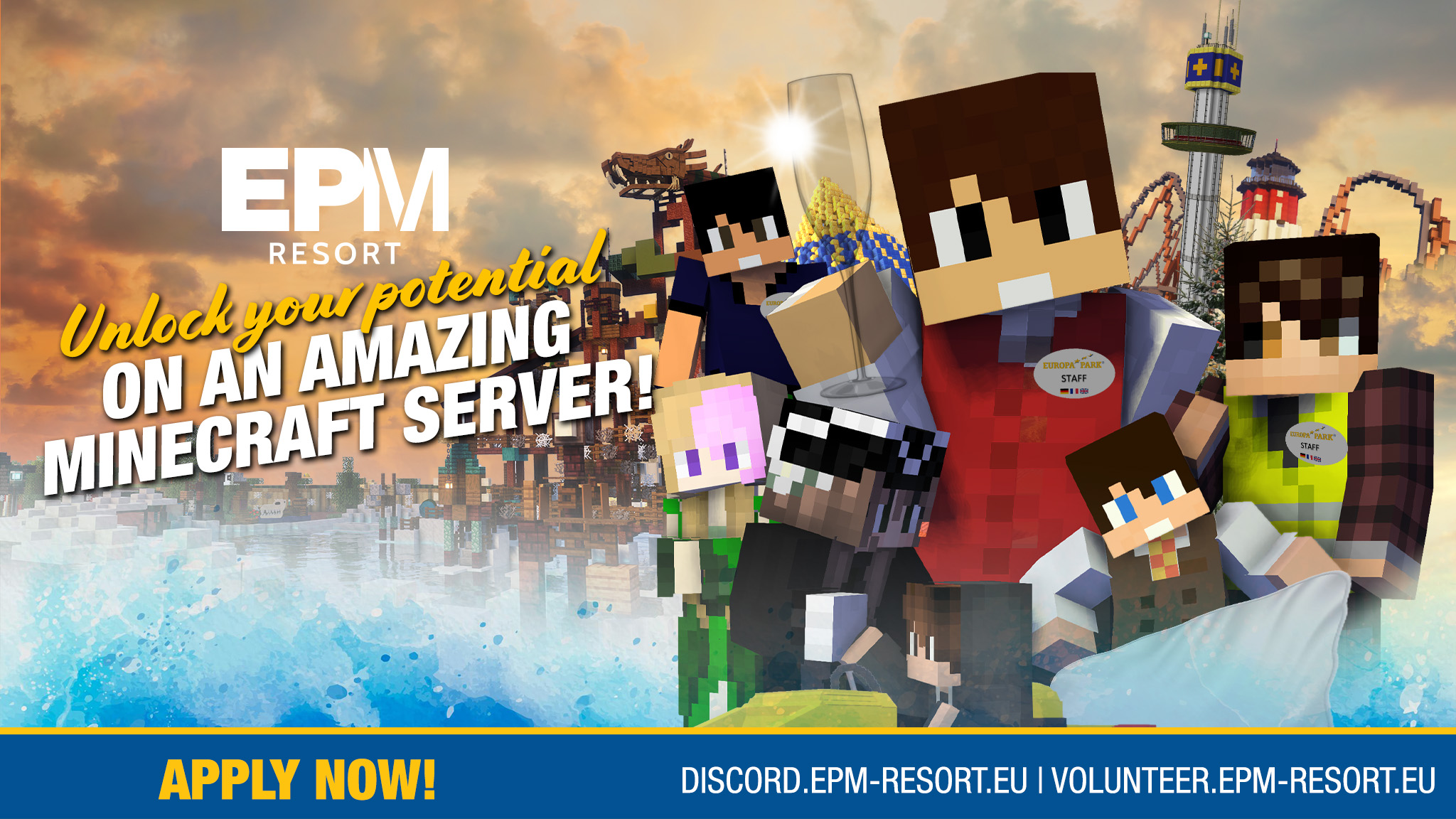 Discovery splash banner for play.epm-resort.eu Discord server