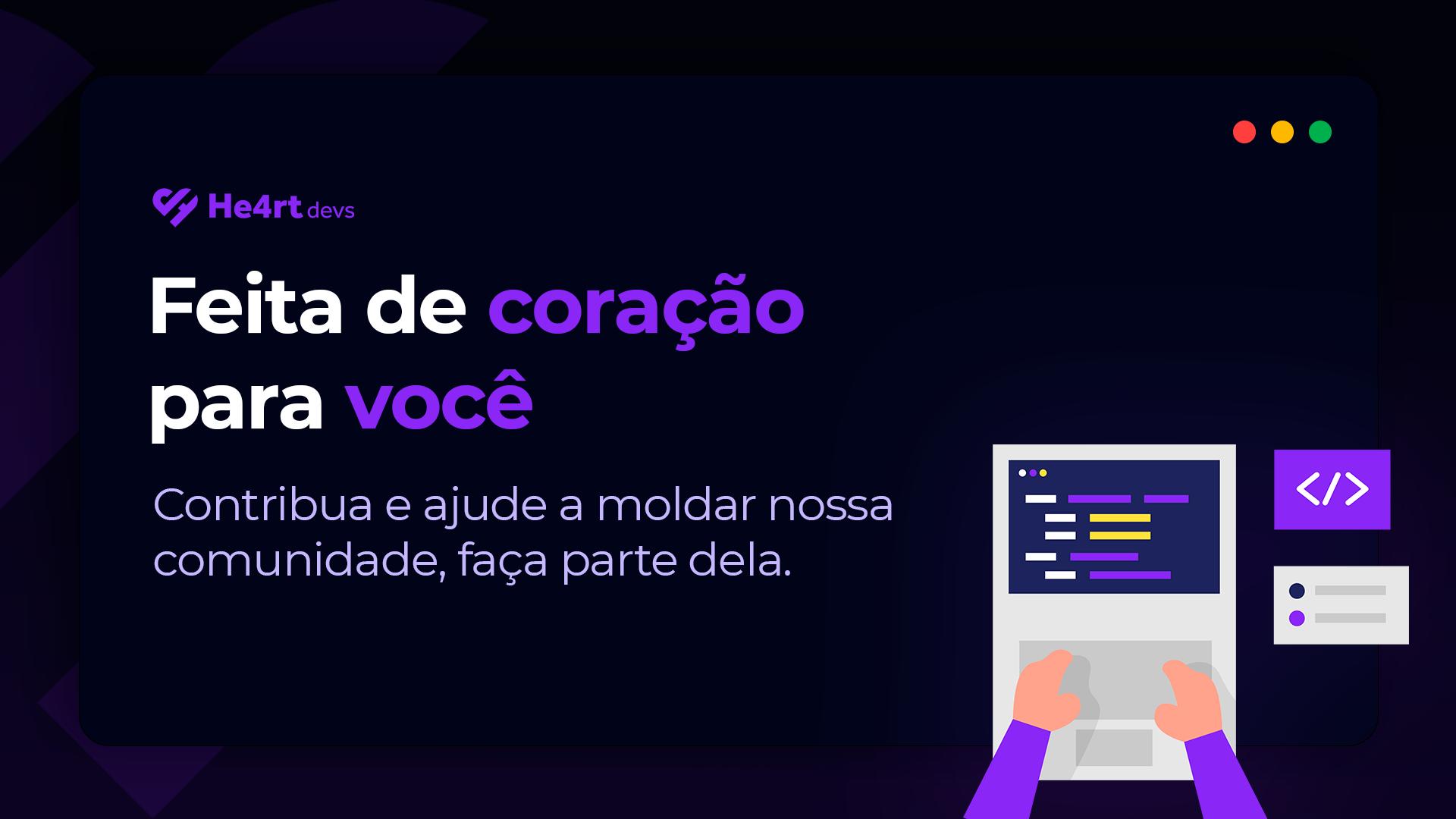 Discovery splash banner for He4rt Developers Discord server