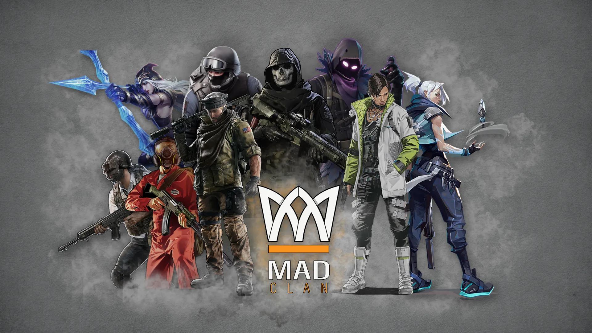 Discovery splash banner for MaD CLAN Discord server