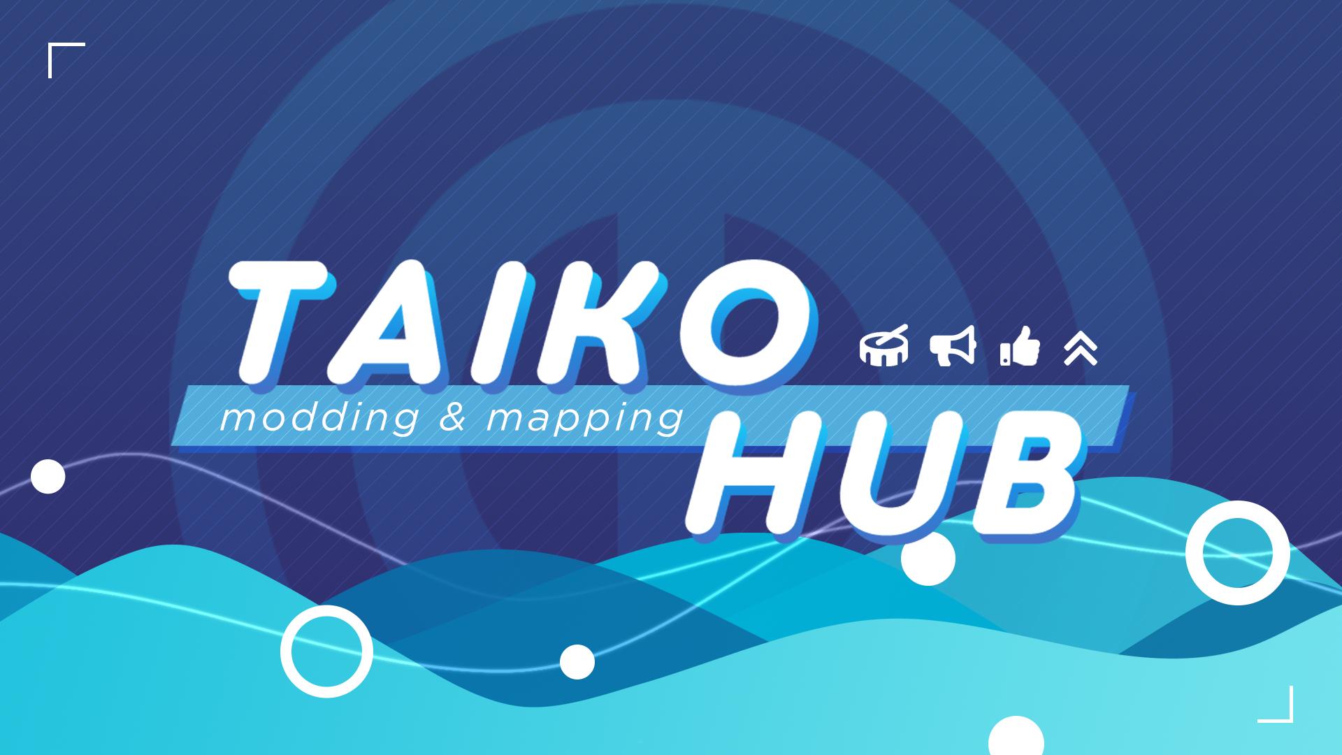 Discovery splash banner for osu!taiko Modding & Mapping Hub Discord server