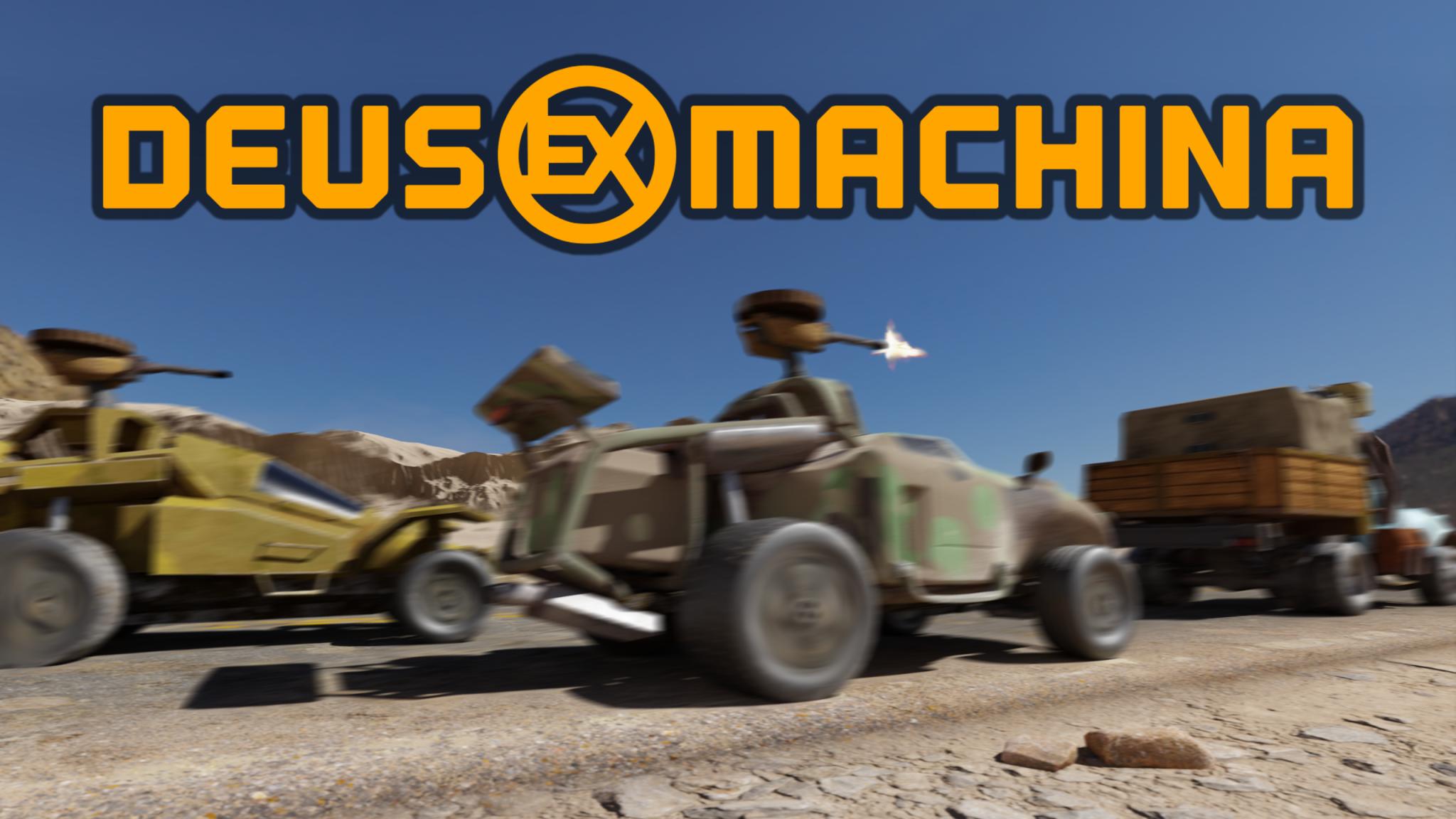 Discovery splash banner for Deus Ex Machina Discord server