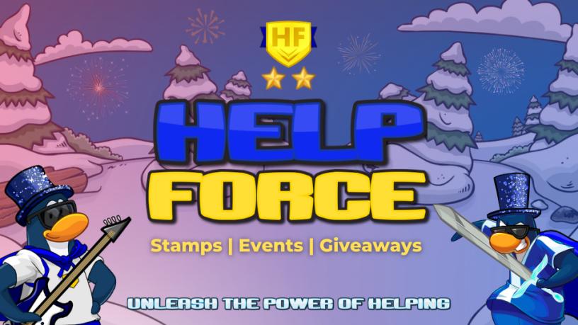 Discovery splash banner for The Help Force Discord server