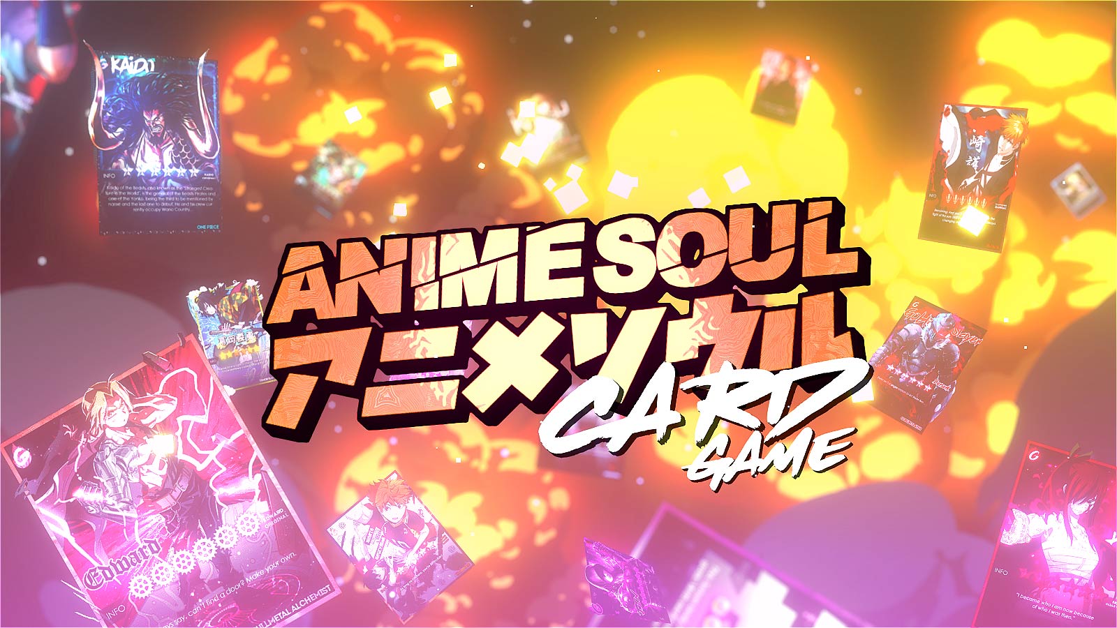 Discovery splash banner for Shoob HQ | Anime TCG Discord server
