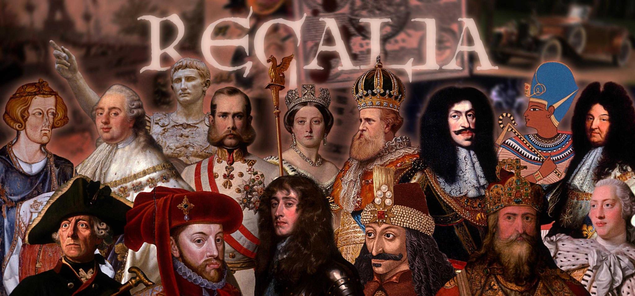Discovery splash banner for Regalia ― United Historians Online (MSSRL) Discord server